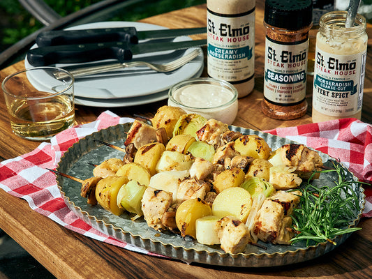 Horseradish Dijon Chicken Skewers