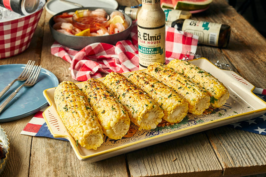 Creamy Horseradish Corn on the cob 