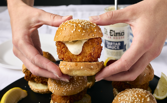 Fried Shrimp Sliders with Tartar Sauce